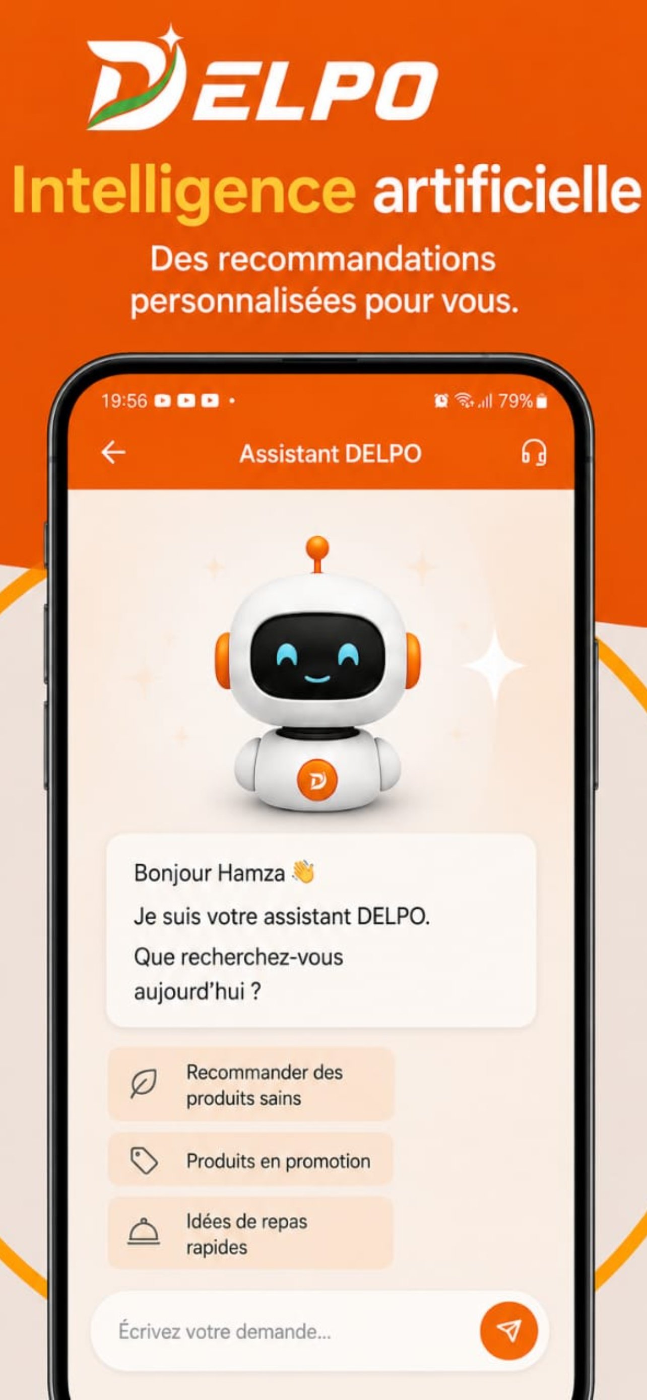 Delpo AI assistant screen